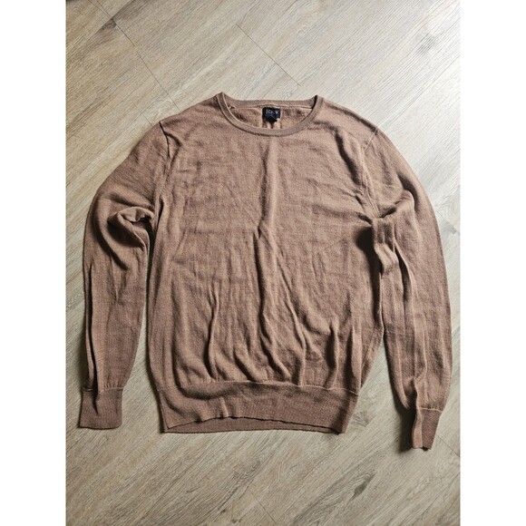 J.CREW Other - J.Crew Men’s Size Large Crewneck Sweater Brown Long Sleeve Knit Pullover